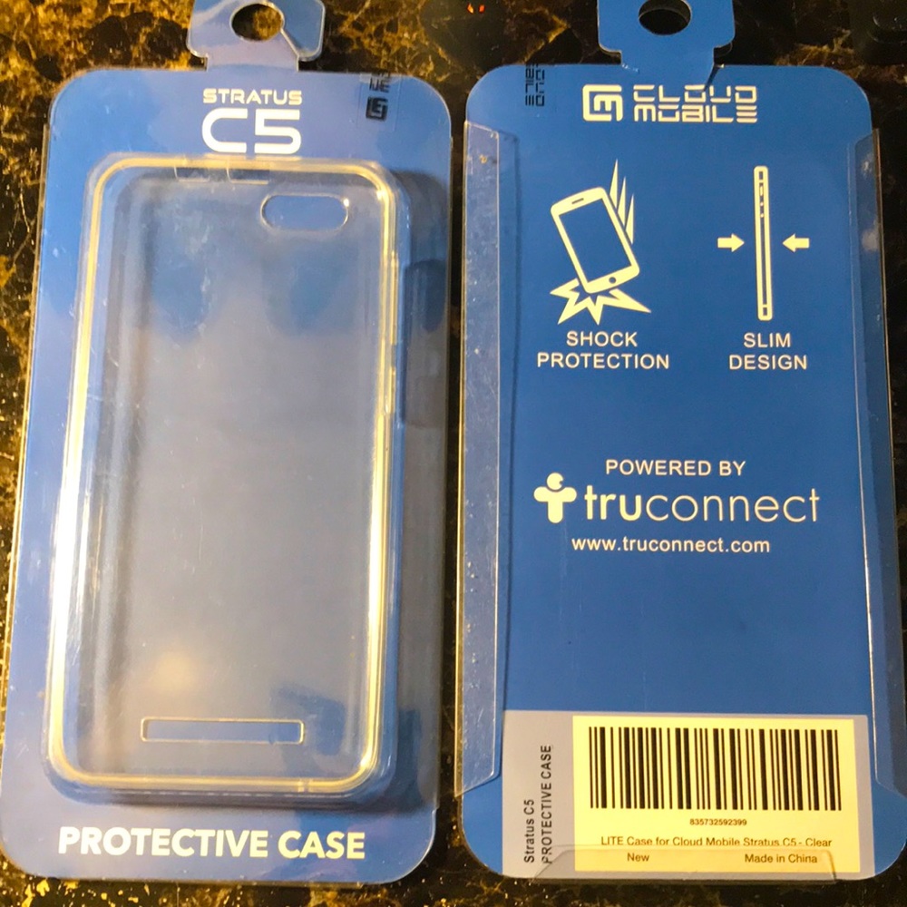 Cloud Mobile Stratus C5 Cover Phone Case Clear